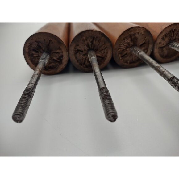 Vintage Set of 8 Mid Century Modern 11.75" Wood Tapered Coffee Table Legs, READ - Picture 14 of 17